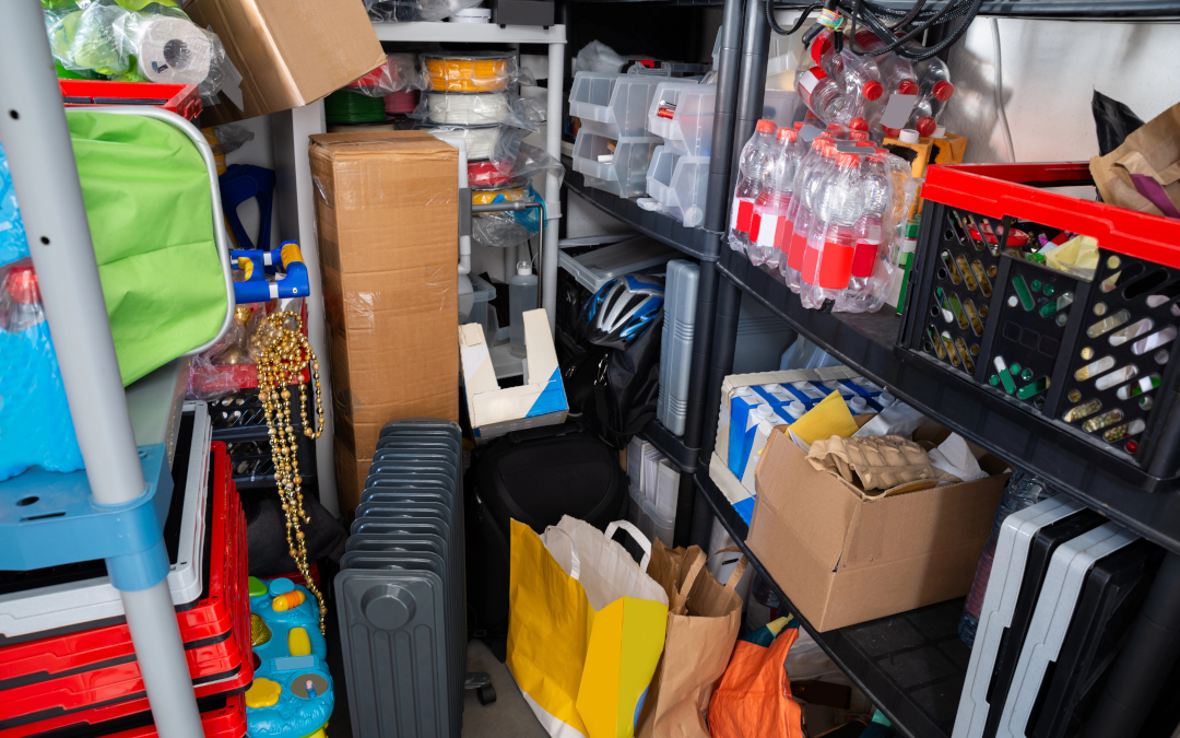 The Problem of Hoarding - photo of room overfilled from hoarding